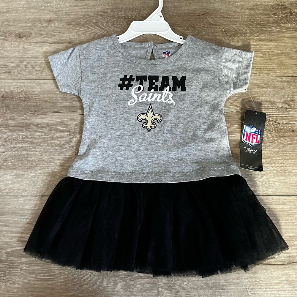 Girls New Orleans Saints Shirt Dress